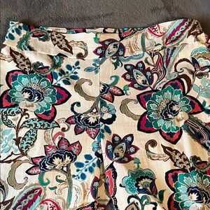 Chico's High Waist Floral Women's Shorts - Multicolor